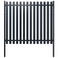 vidaXL Panel de valla acero recubrimiento polvo antracita 174,5x170 cm vidaXL Panel de valla acero recubrimiento polvo antracita 174,5x170 cm