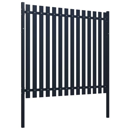 vidaXL Panel de valla acero recubrimiento polvo antracita 174,5x170 cm