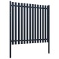 vidaXL Panel de valla acero recubrimiento polvo antracita 174,5x170 cm vidaXL Panel de valla acero recubrimiento polvo antracita 174,5x170 cm