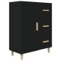 vidaXL Aparador de madera de ingeniería negro 69,5x34x90 cm vidaXL Aparador de madera de ingeniería negro 69,5x34x90 cm