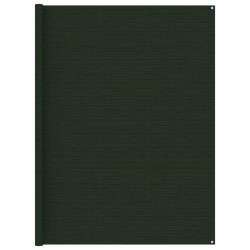 vidaXL Alfombra para tienda de campaña verde oscuro 250x250 cm