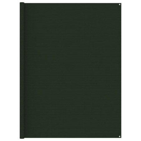 vidaXL Alfombra para tienda de campaña verde oscuro 250x250 cm