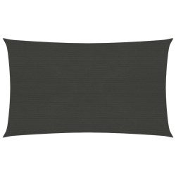 vidaXL Toldo de vela gris antracita HDPE 160 g/m² 3x6 m