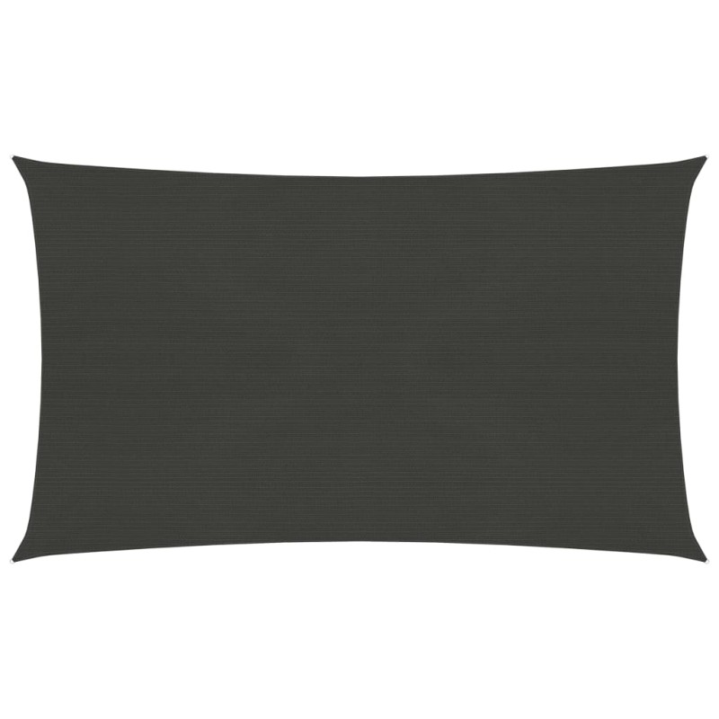vidaXL Toldo de vela gris antracita HDPE 160 g/m² 3x6 m vidaXL Toldo de vela gris antracita HDPE 160 g/m² 3x6 m