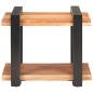 vidaXL Mesita de noche de madera maciza de acacia 50x40x40 cm