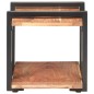 vidaXL Mesita de noche de madera maciza de acacia 50x40x40 cm