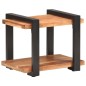 vidaXL Mesita de noche de madera maciza de acacia 50x40x40 cm