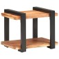 vidaXL Mesita de noche de madera maciza de acacia 50x40x40 cm