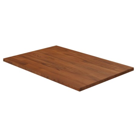 vidaXL Encimera baño madera maciza tratada marrón oscuro 60x40x1,5 cm