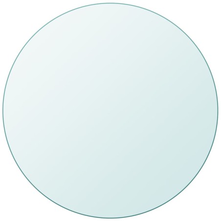 vidaXL Tablero de mesa de cristal templado redondo 700 mm 
