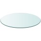 vidaXL Tablero de mesa de cristal templado redondo 700 mm vidaXL Tablero de mesa de cristal templado redondo 700 mm