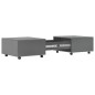 vidaXL Mesa de centro gris brillo 120x60x35 cm vidaXL Mesa de centro gris brillo 120x60x35 cm