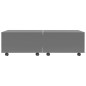 vidaXL Mesa de centro gris brillo 120x60x35 cm vidaXL Mesa de centro gris brillo 120x60x35 cm