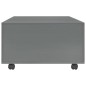 vidaXL Mesa de centro gris brillo 120x60x35 cm vidaXL Mesa de centro gris brillo 120x60x35 cm
