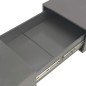vidaXL Mesa de centro gris brillo 120x60x35 cm vidaXL Mesa de centro gris brillo 120x60x35 cm