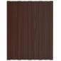 vidaXL Panel para tejado acero galvanizado marrón 12 unidades 60x45 cm vidaXL Panel para tejado acero galvanizado marrón 12 unidades 60x45 cm