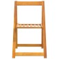 vidaXL Sillas de jardín plegables 4 uds madera maciza de acacia vidaXL Sillas de jardín plegables 4 uds madera maciza de acacia