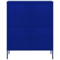vidaXL Armario de almacenamiento acero azul marino 80x35x101,5 cm
