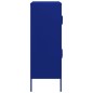 vidaXL Armario de almacenamiento acero azul marino 80x35x101,5 cm