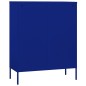 vidaXL Armario de almacenamiento acero azul marino 80x35x101,5 cm