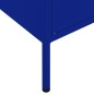 vidaXL Armario de almacenamiento acero azul marino 80x35x101,5 cm