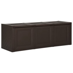 vidaXL Caja de cojines marrón 130 L 125x40x42 cm 