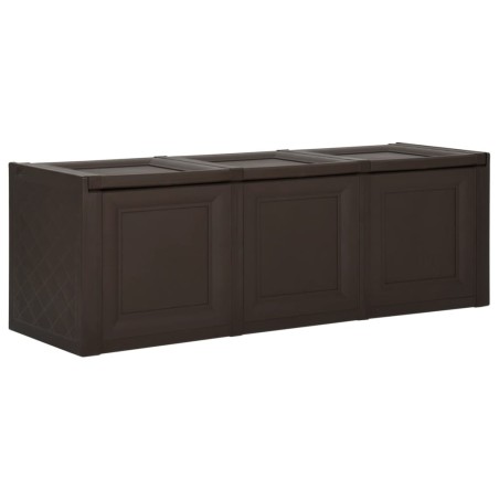 vidaXL Caja de cojines marrón 130 L 125x40x42 cm 