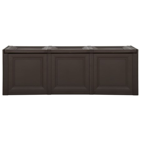 vidaXL Caja de cojines marrón 130 L 125x40x42 cm 