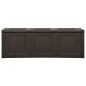 vidaXL Caja de cojines marrón 130 L 125x40x42 cm vidaXL Caja de cojines marrón 130 L 125x40x42 cm