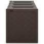 vidaXL Caja de cojines marrón 130 L 125x40x42 cm vidaXL Caja de cojines marrón 130 L 125x40x42 cm