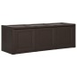 vidaXL Caja de cojines marrón 130 L 125x40x42 cm vidaXL Caja de cojines marrón 130 L 125x40x42 cm