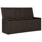 vidaXL Caja de cojines marrón 130 L 125x40x42 cm vidaXL Caja de cojines marrón 130 L 125x40x42 cm