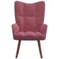 vidaXL Sillón de relax de terciopelo rosa vidaXL Sillón de relax de terciopelo rosa