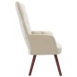 vidaXL Sillón de relax de terciopelo blanco crema vidaXL Sillón de relax de terciopelo blanco crema