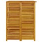 vidaXL Cobertizo triple para cubo de basura madera acacia 210x89x117cm vidaXL Cobertizo triple para cubo de basura madera acacia 210x89x117cm