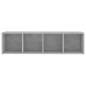 vidaXL Mueble de TV madera contrachapada gris hormigón 142,5x35x36,5cm