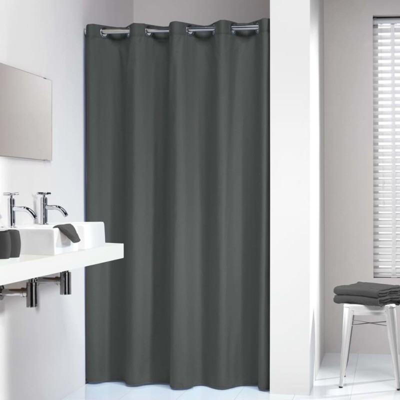 Sealskin Cortina de ducha Coloris gris 180x200 cm Sealskin Cortina de ducha Coloris gris 180x200 cm
