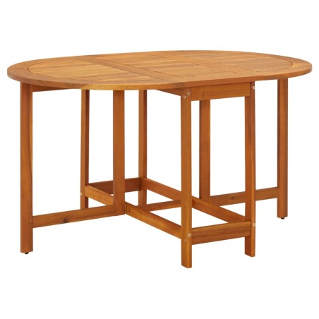 vidaXL Mesa de jardín madera maciza de acacia 130x90x72 cm 