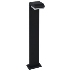 vidaXL Lámpara LED de jardín ovalada negra 9 W 