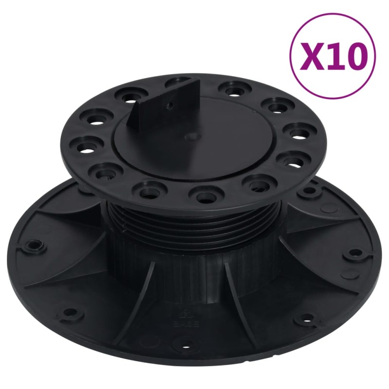 vidaXL Patas ajustables para terraza 10 unidades 60-88 mm vidaXL Patas ajustables para terraza 10 unidades 60-88 mm