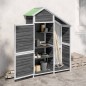 vidaXL Cobertizo herramientas jardín madera pino gris 120x53,5x170 cm vidaXL Cobertizo herramientas jardín madera pino gris 120x53,5x170 cm