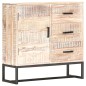 vidaXL Aparador de madera maciza de acacia blanco 73x30x75 cm vidaXL Aparador de madera maciza de acacia blanco 73x30x75 cm