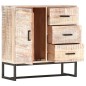 vidaXL Aparador de madera maciza de acacia blanco 73x30x75 cm vidaXL Aparador de madera maciza de acacia blanco 73x30x75 cm
