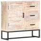 vidaXL Aparador de madera maciza de acacia blanco 73x30x75 cm vidaXL Aparador de madera maciza de acacia blanco 73x30x75 cm