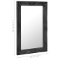 vidaXL Espejo de pared estilo barroco negro 50x80 cm vidaXL Espejo de pared estilo barroco negro 50x80 cm