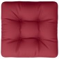 vidaXL Cojín para muebles de palets tela rojo tinto 50x50x12 cm vidaXL Cojín para muebles de palets tela rojo tinto 50x50x12 cm