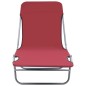 vidaXL Tumbonas plegables 2 unidades acero y tela rojas vidaXL Tumbonas plegables 2 unidades acero y tela rojas