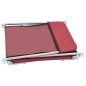 vidaXL Tumbonas plegables 2 unidades acero y tela rojas vidaXL Tumbonas plegables 2 unidades acero y tela rojas