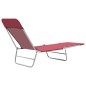 vidaXL Tumbonas plegables 2 unidades acero y tela rojas vidaXL Tumbonas plegables 2 unidades acero y tela rojas
