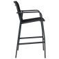 vidaXL Sillas altas de jardín 2 unidades textilene negro vidaXL Sillas altas de jardín 2 unidades textilene negro